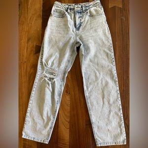 Wild Fable high rise dad jean distressed size 2